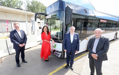 Wasserstoff-Testbus in Wien.