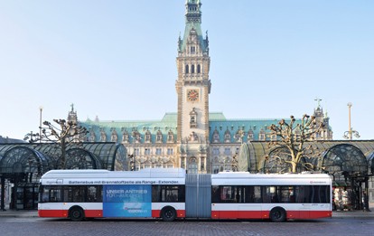 Brennstoffzellenbus der HOCHBAHN