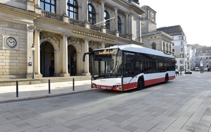 Solaris-natteriebus in Hamburg