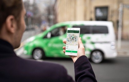 Nur 9 Prozent geben an, bereits Ride-Pooling-Dienste wie zum Beispiel CleverShuttle, Moia oder Berlkönig in Anspruch genommen zu haben (Bild: CleverShuttle)