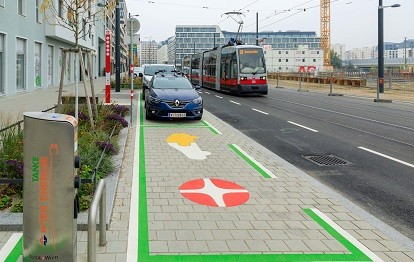 WienMobil-Station Bruno-Marek-Allee (Bild: Wiener Linien/Helmer)