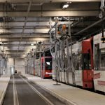 Neue Stadtbahn-Abstellanlage der KVB