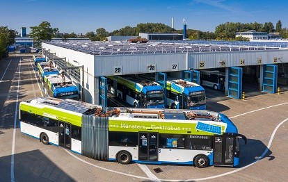Flotte deutlich erweitert: Sechs neue Elektrobusse fahren in diesen Tagen erstmals auf Münsters Straßen (Bild: MünsterView / Heiner Witte)
