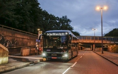 550 Kilometer ist der MAN Lion’s City E auf einer ÖPNV-Route unter realistischen Bedingungen gefahren – und das mit nur einer Batterieladung (Bild: MAN)