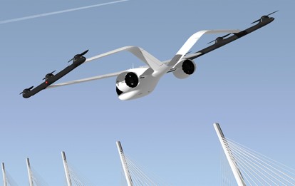 Volocopter präsentierte gestern (17.5.2021) auf der EBACE Connect Konferenz sein neuestes Fluggerät: VoloConnect. Dieses elektrisch angetriebene, senkrechtstartende Flugzeug (eVTOL) ist insbesondere für die Verbindung von Vororten und Innenstädten konzipiert.