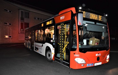 Heute (25.10.2021) startete die erste Fahrt der neuen VKU-SchnellBus-Linie S40 zwischen Lünen, Kamen und Unna. Der neue SchnellBus verbindet die Städte im Stundentakt.