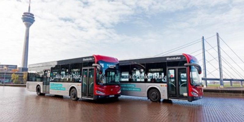 Die Düsseldorfer Rheinbahn hat acht weitere Exemplare der 12-Meter-Version des ie bus vom spanischen Hersteller Irizar bestellt. Die neuen E-Busse verfügen laut Irizar über eine neue Batteriegeneration und ein reduziertes Gewicht.
