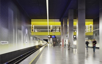 Neugestaltung U-Bahnhof Neuperlach Zentrum (Bild: MVG)
