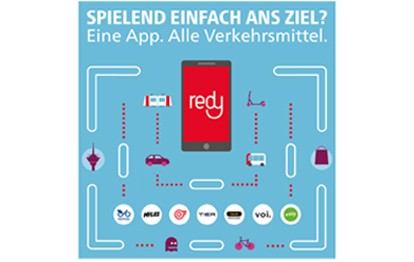 Die Rheinbahn baut das Angebot an Mobilitätspartnern in ihrer App „redy“ aus. Ab sofort können die Kundinnen und Kunden auch den klimafreundlichen E-Roller „eddy“ von den Stadtwerken Düsseldorf und die E-Scooter von „Voi“ ganz bequem über die App buchen.
