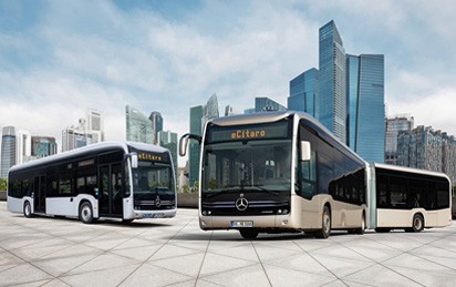 Daimler Buses will bis zum Jahr 2030 in jedem Segment lokal CO2-neutrale Modelle auf der Basis von Batterien und Wasserstoff anbieten. Der Fokus liegt zunächst auf den Kernmärkten Europa und Lateinamerika.