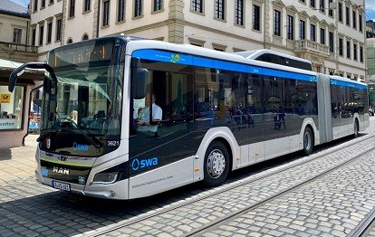 Die Busflotte der Stadtwerke Augsburg (swa) wächst (Bild: swa / Thomas Hosemann)