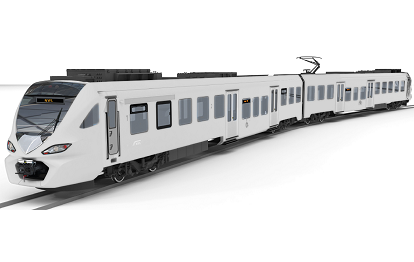 Darstellung des bestellten Zugtyps in neutraler Farbgebung, diese entspricht noch nicht dem finalen Design (Bild: CAF)
