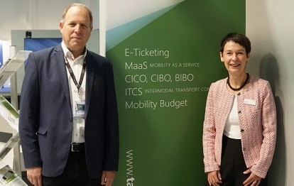 Neues Mitglied der TAF mobile Geschäftsleitung Sylvia Lier neben Geschäftsführer Amir Rosenzweig (Bild: TAF mobile GmbH)