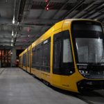 Neue Straßenbahn in Darmstadt eingetroffen