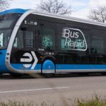trams für erste elektrische Madrider BRT-Linie