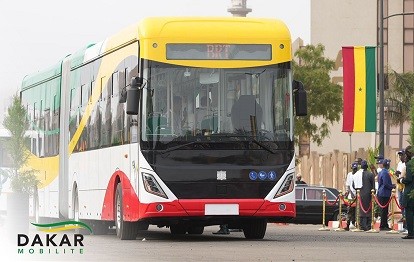 Busse des BRT-Projektes in Senegals Hauptstadt Dakar werden elektrisch angetrieben (Bild: DAKAR MOBILITÉ)