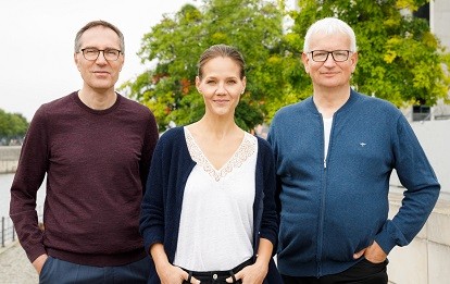 Deutsche Umwelthilfe-Bundesgeschäftsführer Jürgen Resch, Sascha Mueller-Kraenner und Barbara Metz (Stellvertreterin). Bild: DUH / Stefan Wieland