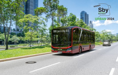 Der MAN Lion’s City 10 E überzeugte die mit internationalen Fachjournalisten besetzte Jury und gewann den Award in der Kategorie „Stadtbus".