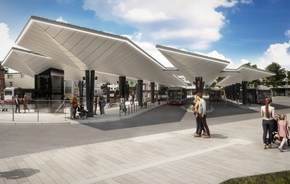Visualisierung Busanlage Rahlstedt (Bild: HOCHBAHN)
