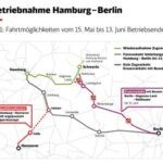 Inbetriebnahme der Strecke Hamburg – Berlin in zwei Stufen